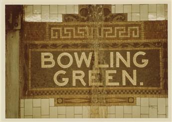 (NEW YORK CITY--SUBWAY) A suite of 26 color photographs of stunning mosaics in the NYC subway system.